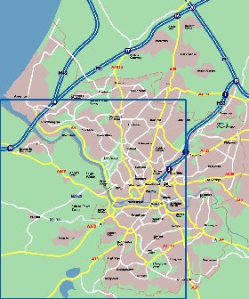 mapa de Bristol em ingles