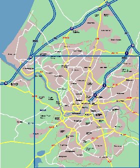 mapa de Bristol em ingles