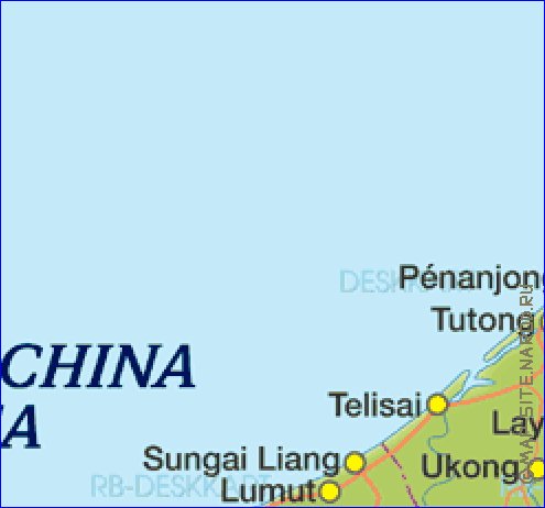 mapa de Brunei em alemao
