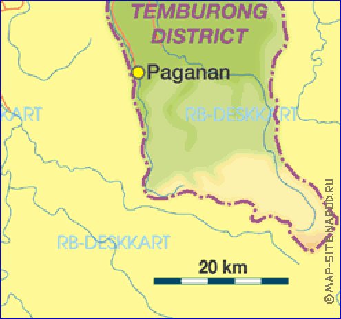 mapa de Brunei em alemao