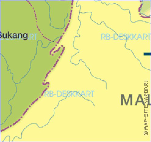 mapa de Brunei em alemao