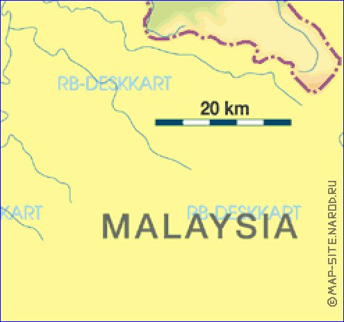 mapa de Brunei em alemao