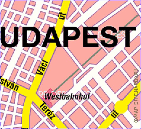 carte de Budapest en allemand