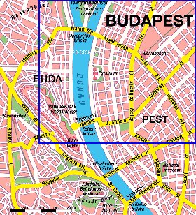 mapa de Budapeste em alemao