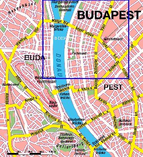 mapa de Budapeste em alemao