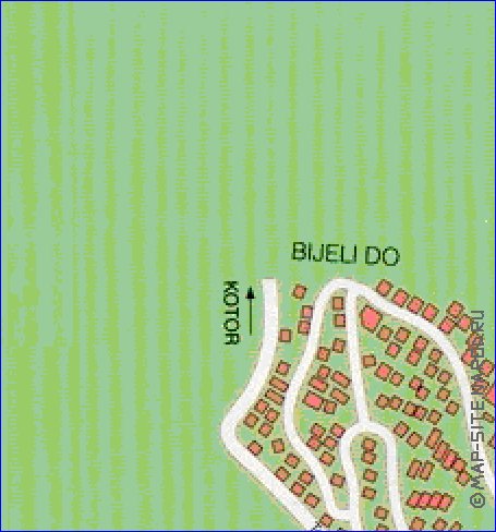 carte de Budva