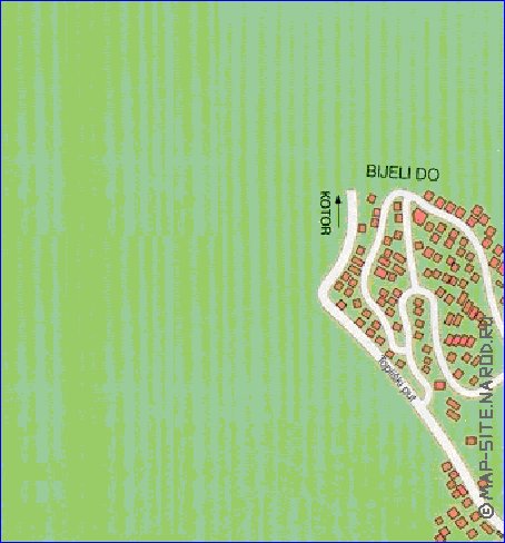 carte de Budva