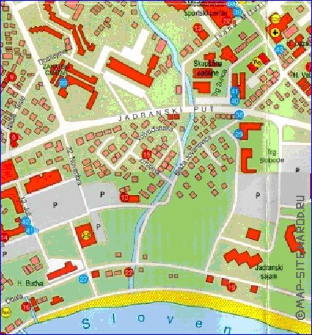 carte de Budva