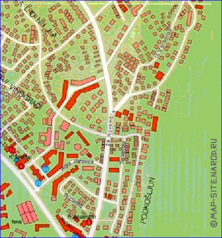 carte de Budva