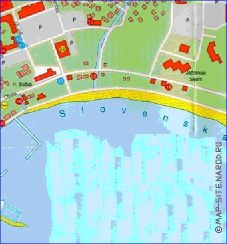 carte de Budva