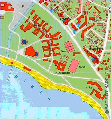 carte de Budva