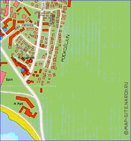 carte de Budva