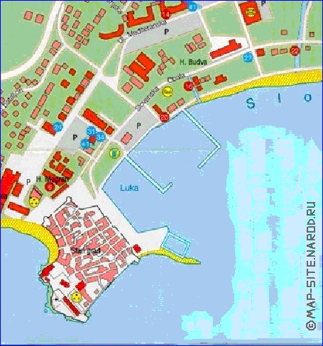 carte de Budva