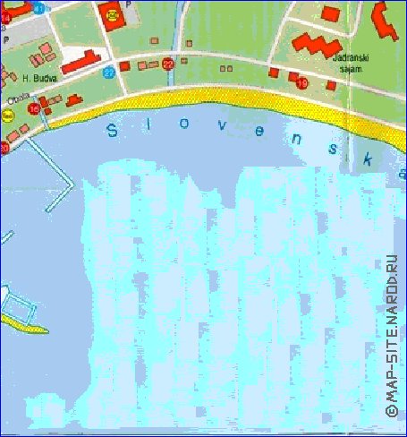 carte de Budva