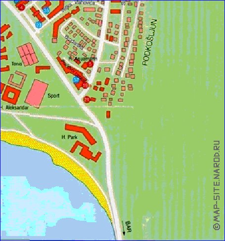 carte de Budva