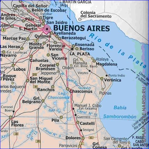 mapa de  provincia Provincia de Buenos Aires