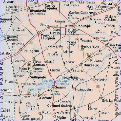 mapa de  provincia Provincia de Buenos Aires