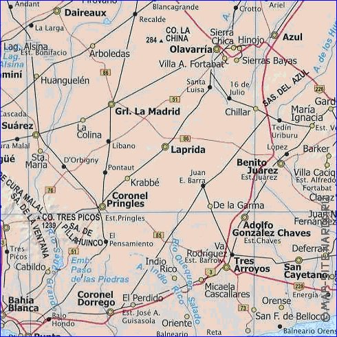 mapa de  provincia Provincia de Buenos Aires