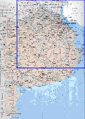 carte de  la province Buenos Aires