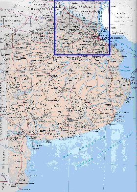 carte de  la province Buenos Aires