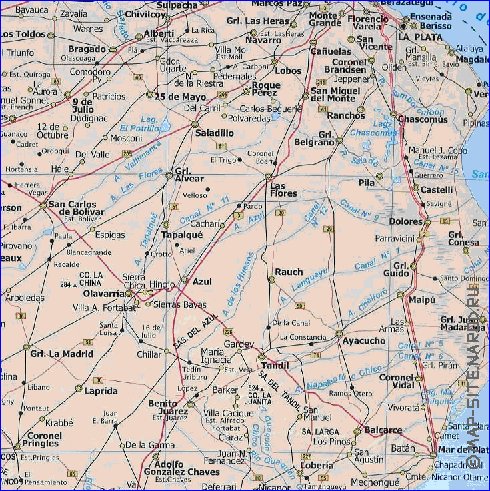 mapa de  provincia Provincia de Buenos Aires