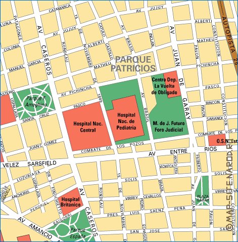 carte de Buenos Aires