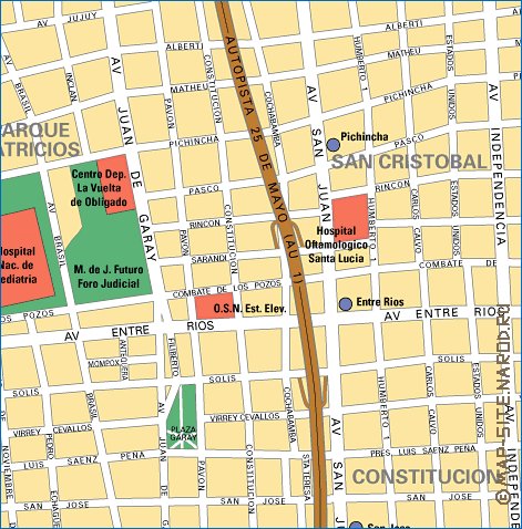 carte de Buenos Aires