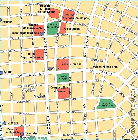 carte de Buenos Aires