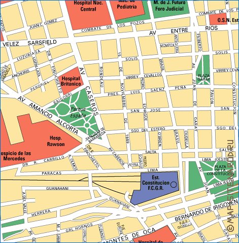 carte de Buenos Aires