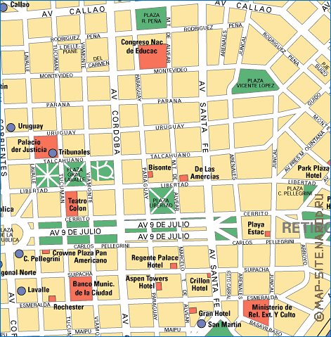 carte de Buenos Aires