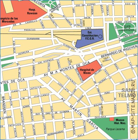 carte de Buenos Aires