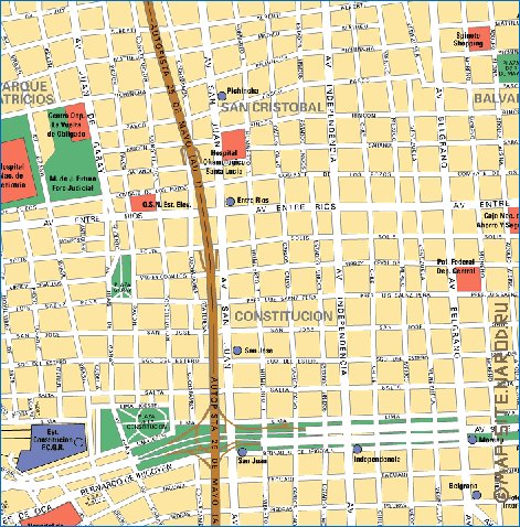 carte de Buenos Aires