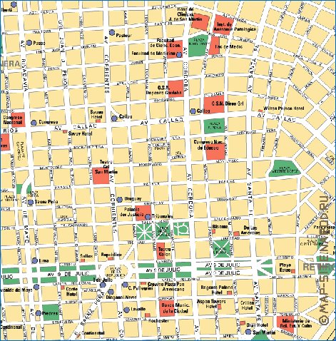 carte de Buenos Aires