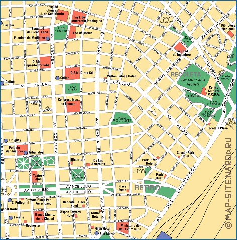 carte de Buenos Aires