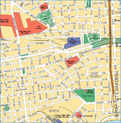 carte de Buenos Aires