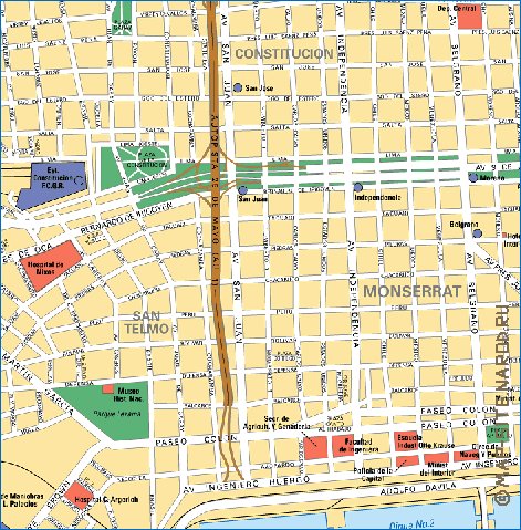 carte de Buenos Aires