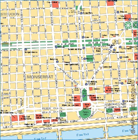 carte de Buenos Aires