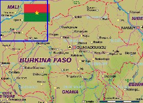 mapa de Burkina Faso