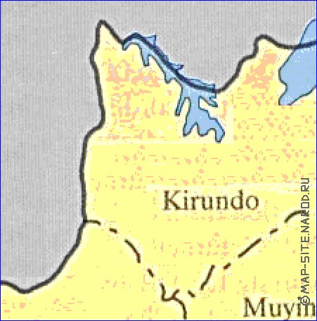 mapa de Burundi