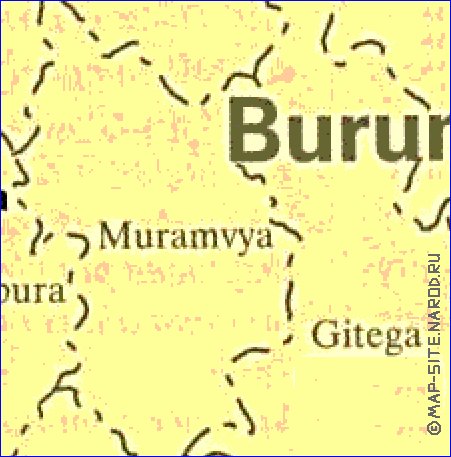 carte de Burundi