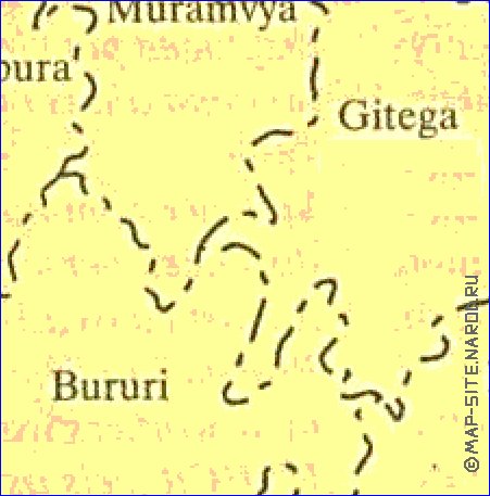 mapa de Burundi