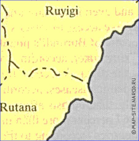 mapa de Burundi