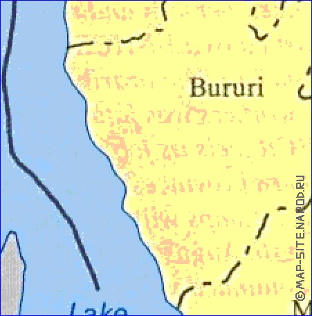 mapa de Burundi