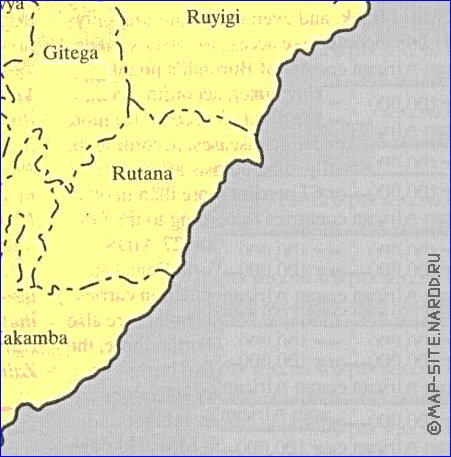 mapa de Burundi