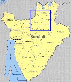 carte de Burundi