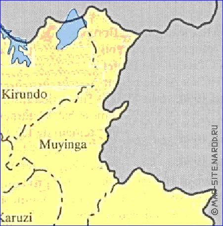 mapa de Burundi