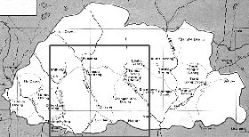 mapa de Butao em ingles