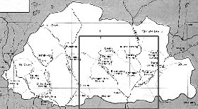 mapa de Butao em ingles